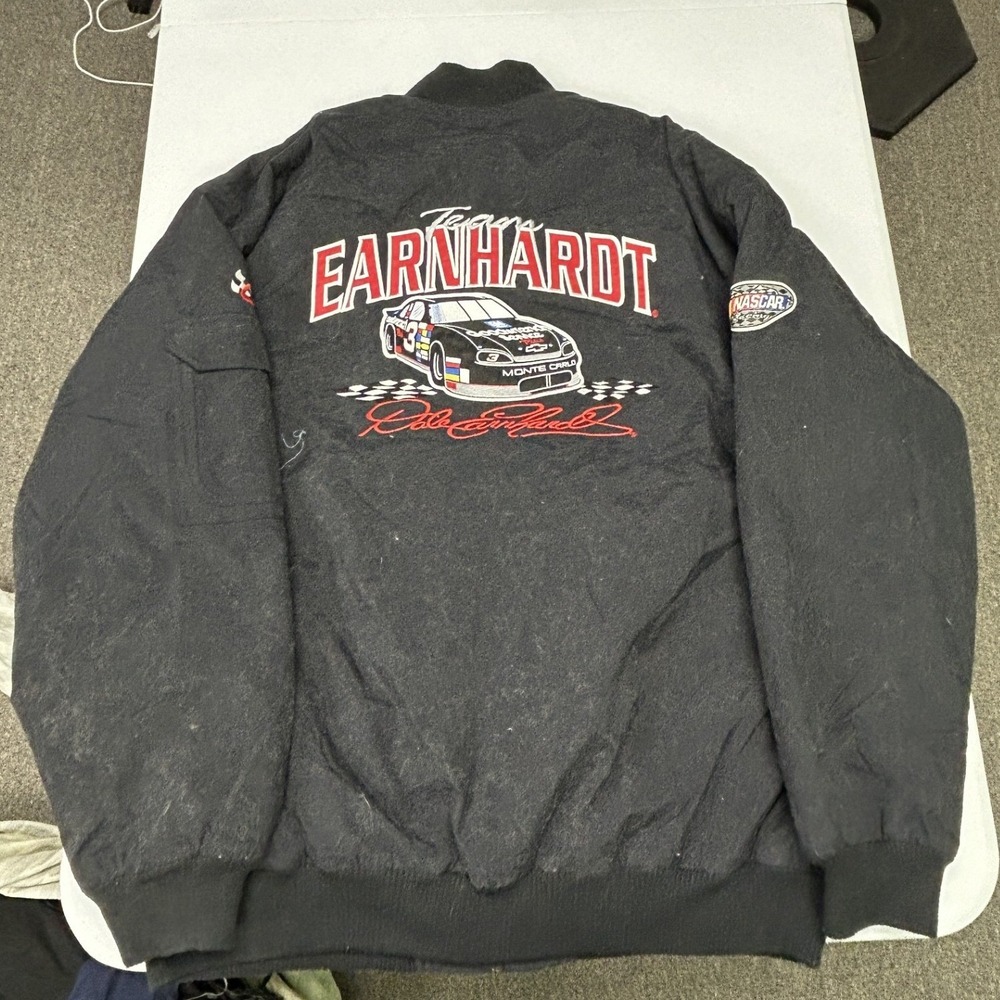 Chase Authentics Racing Jacket Men XXL Black Dale Earnhardt GM Goodwrench Bomber